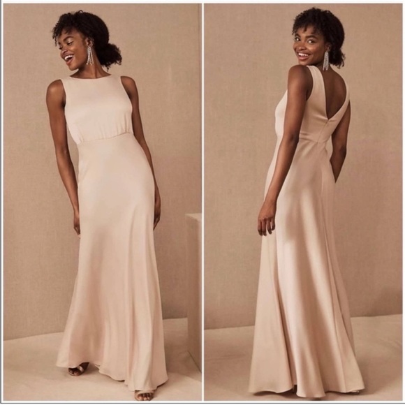 BHLDN Dresses & Skirts - BHLDN Champagne Beckett dress EUC